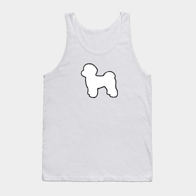 Maltese Silhouette Tank Top by Coffee Squirrel